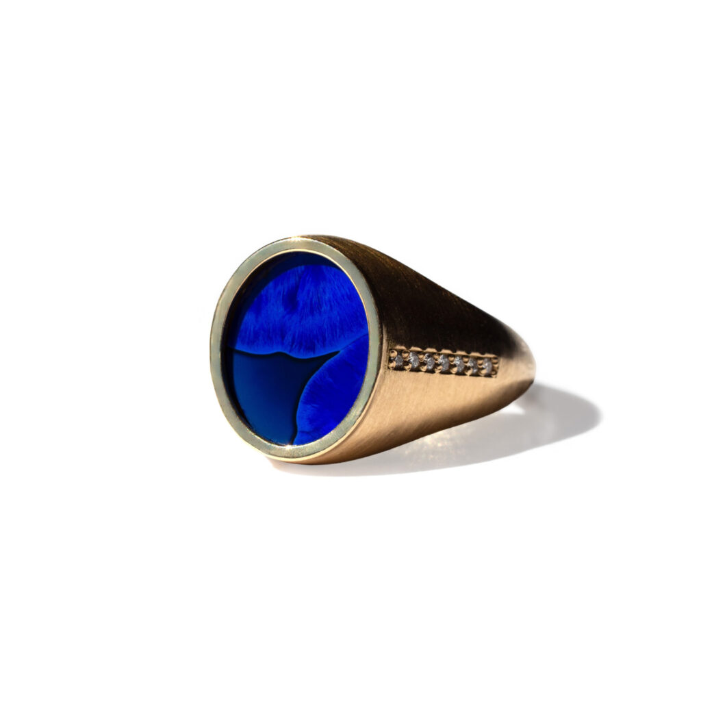 Bague Ignis bleu