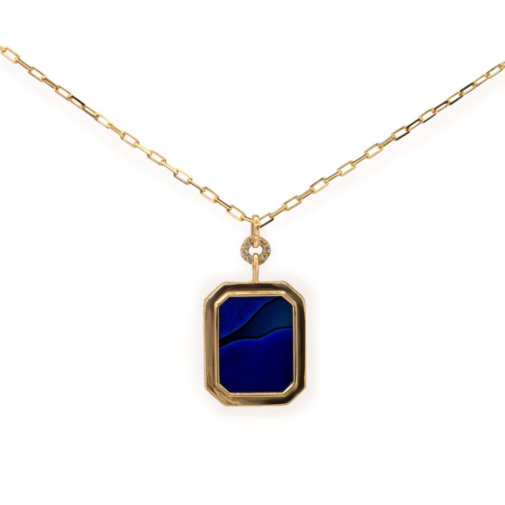 Collier Lumen bleu