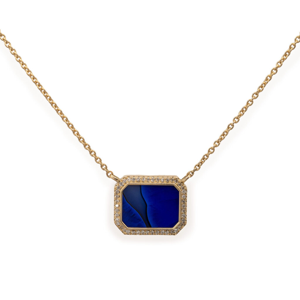 Collier Silica bleu